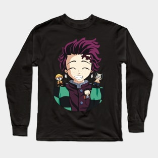 Demon Slayer - Tanjiro and friends Long Sleeve T-Shirt